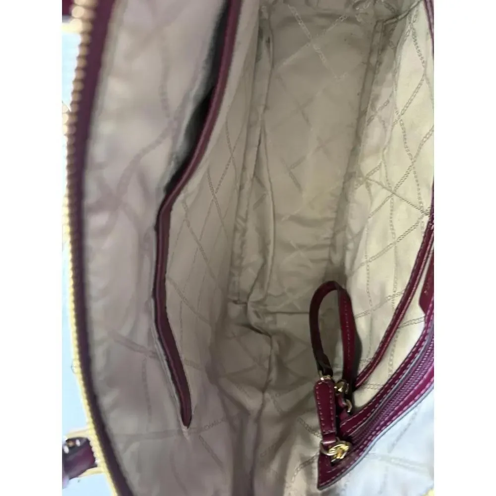 Michael Kors Burgundy Signature Tote Bag - Picture 5 of 5